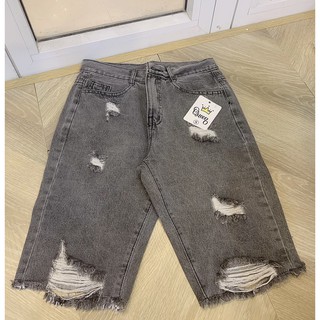 🔅Quần Ngố Jeans Rách Nhiều ( New)