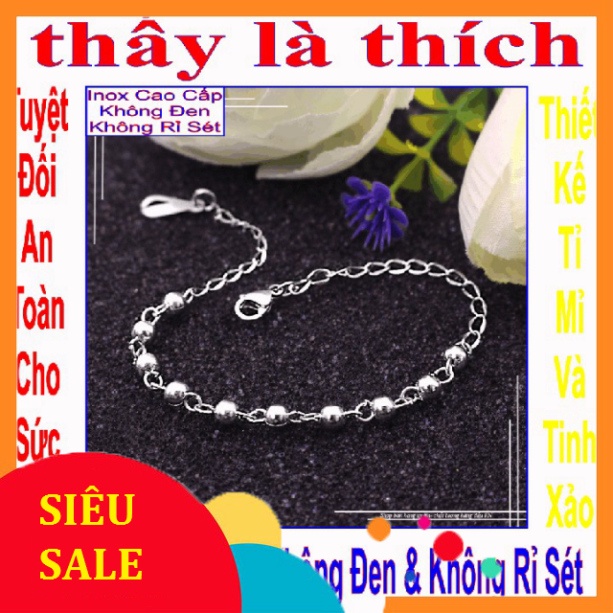 Lắc chân cho bé trai kiểu bi nối nằm ngang - An toàn cho trẻ - Cam kết 1 đổi 1 nếu hoen , gỉ sét
