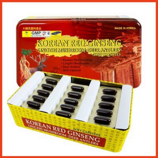 Viên đạm hồng sâm nhung hươu linh chi hàn quốc, hộp 60 viên