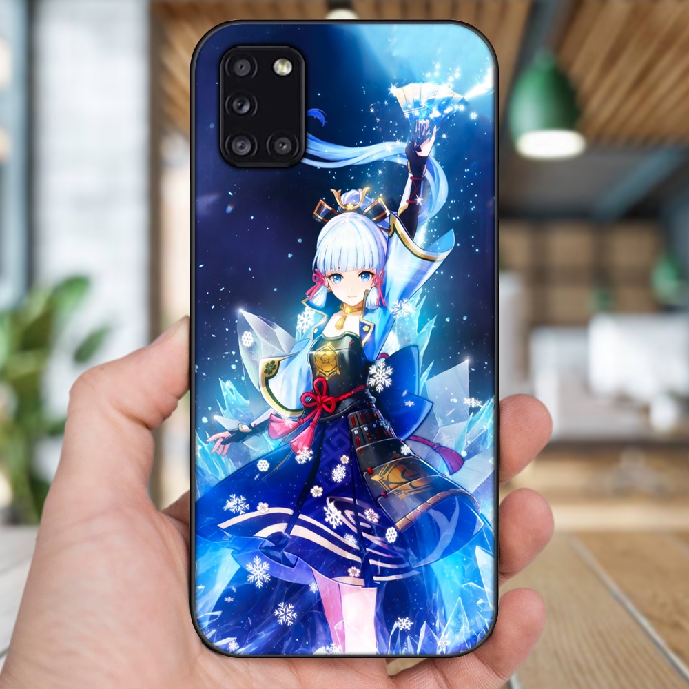Ốp lưng Samsung A31 viền đen in hình Ayaka Genshin Impact