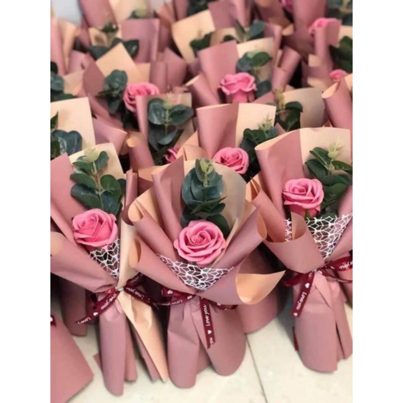 Sỉ 10 BÓ HOA HỒNG SÁP THƠM loại 1 bông