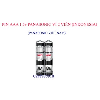 Pin đũa AAA 1.5v PANASONIC vỉ 2 viên R03NT/2S