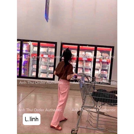 QUẦN JEAN SUÔNG HỒNG ZARA XUẤT dáng xuông dễ mặc mà dễ kết hợp đồ mêm mại tốt, mix đồ gì cũng xinh Màu hồng mới lạ