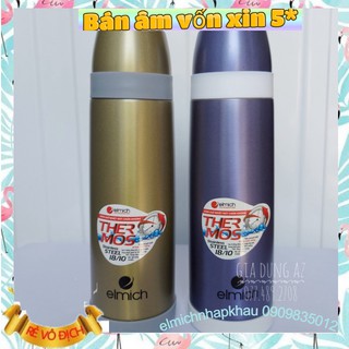 Bình giữ nhiệt Cute Elmich 500ml inox 304 El5204 , Phích giữ nhiệt lưỡng tính nhỏ gọn