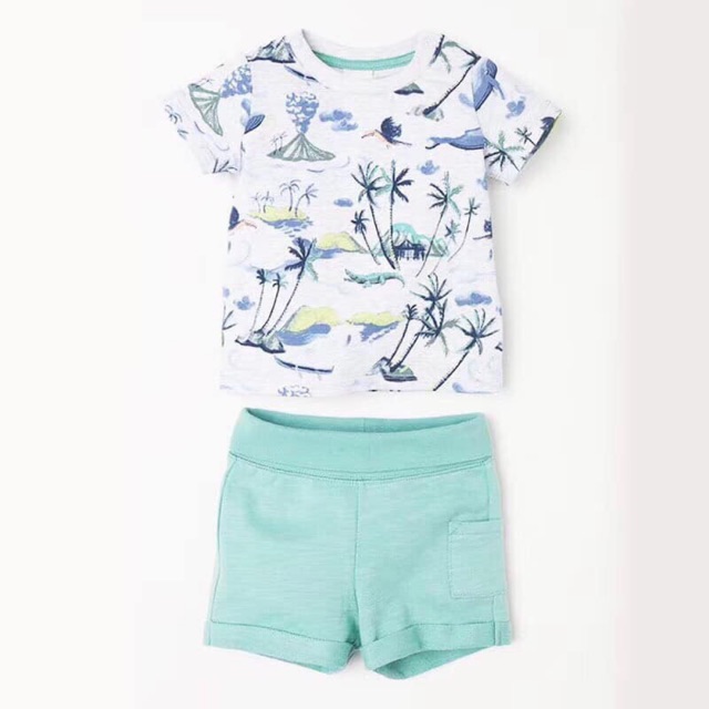 Bộ cotton bé trai xuất xịn cực đẹp