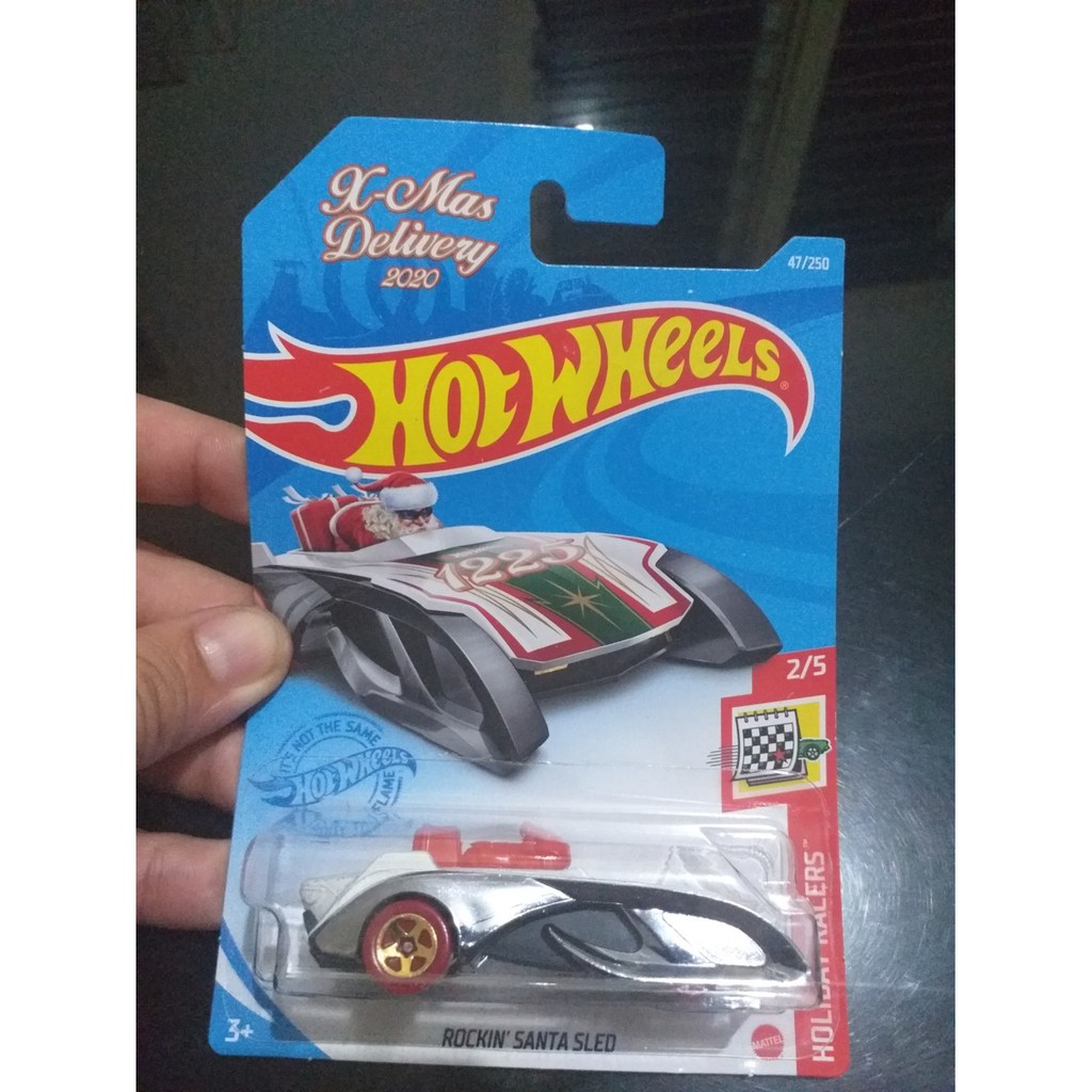 Hot Wheels Mô Hình Nhân Vật Rockin Santa Sled Chrome