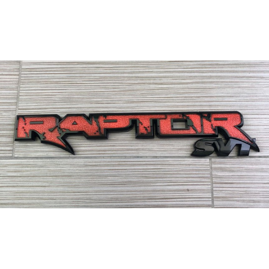 Logo chữ RAPTOR 3D nổi dán trang trí xe Ford Ranger kích thước lớn