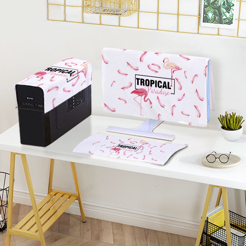 Vải Che Phủ. Vỏ Bọc Màn Hình Máy Tính Bằng Vải Nhung Pha Lê Chống Bụi Phong Cách Bắc Âu