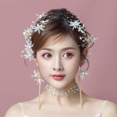 Vòng cổ ren đính đá hoa siêu xinh giá chỉ 65k