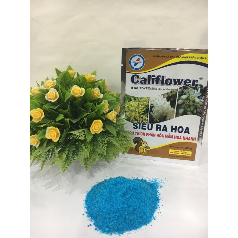 Phân bón CALIFLOWER 8-52-17 -  SIÊU RA HOA, KHỎE RỄ -  GÓI 200GR