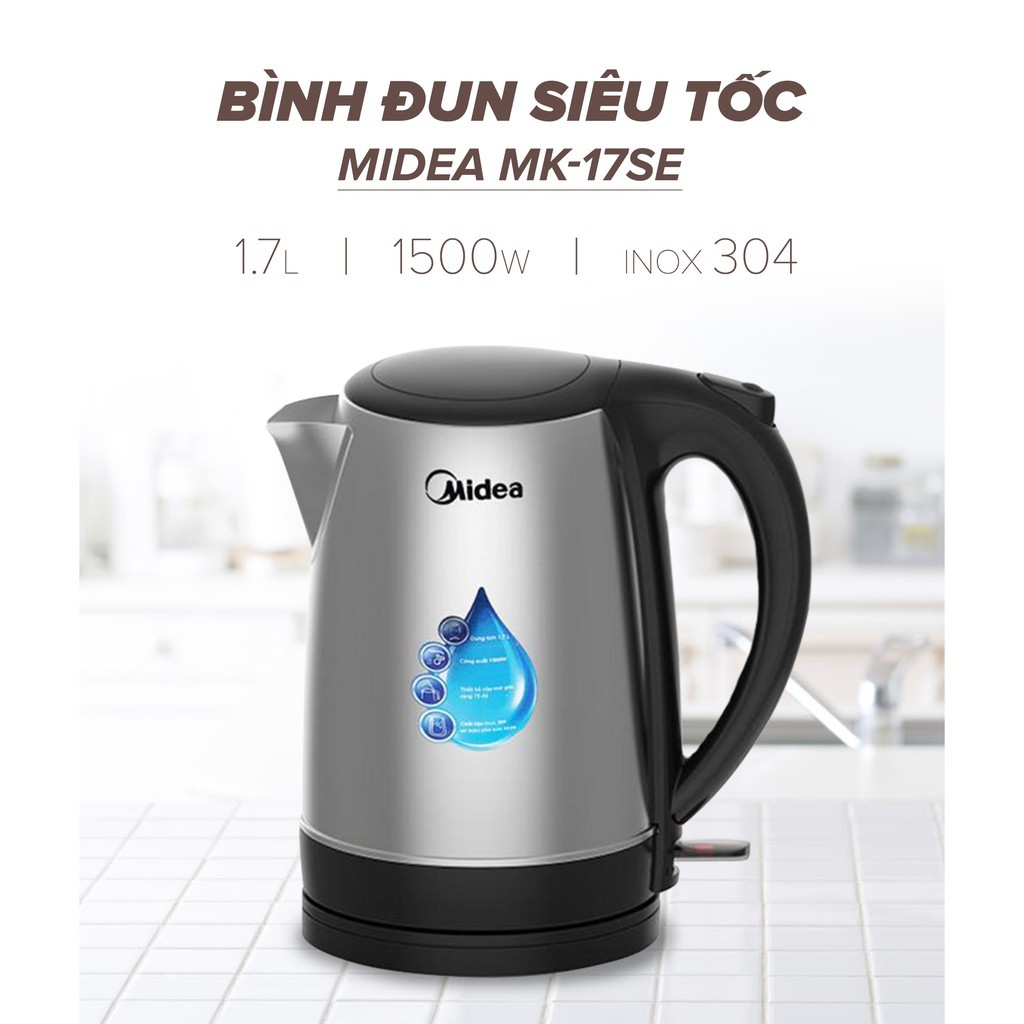 ẤM SIÊU TỐC Midea MK-17SE 1.7L