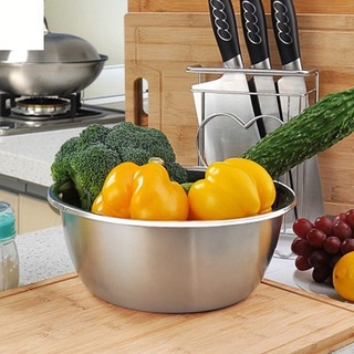 Thau inox 304 thép không gỉ siêu bềnh lòng sáng bóng đựng rau củ đựng canh súp cao cấp size 18 20 22 24 26 28 30 32CM