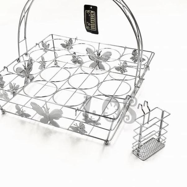Giá Để Kính 16 Lỗ Bằng Thép Không Gỉ (00142.00627) Cdd2 | BigBuy360 - bigbuy360.vn