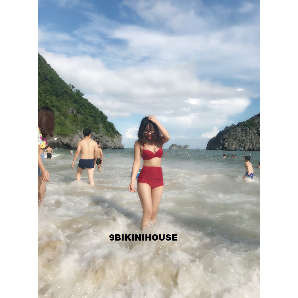 Bikini 2 mảnh xoắn đỏ