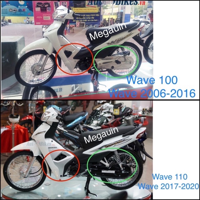 Tem Wave 50cc, Wave a 100 2006-2016 Xanh Lục Bảo Proti Mg 824