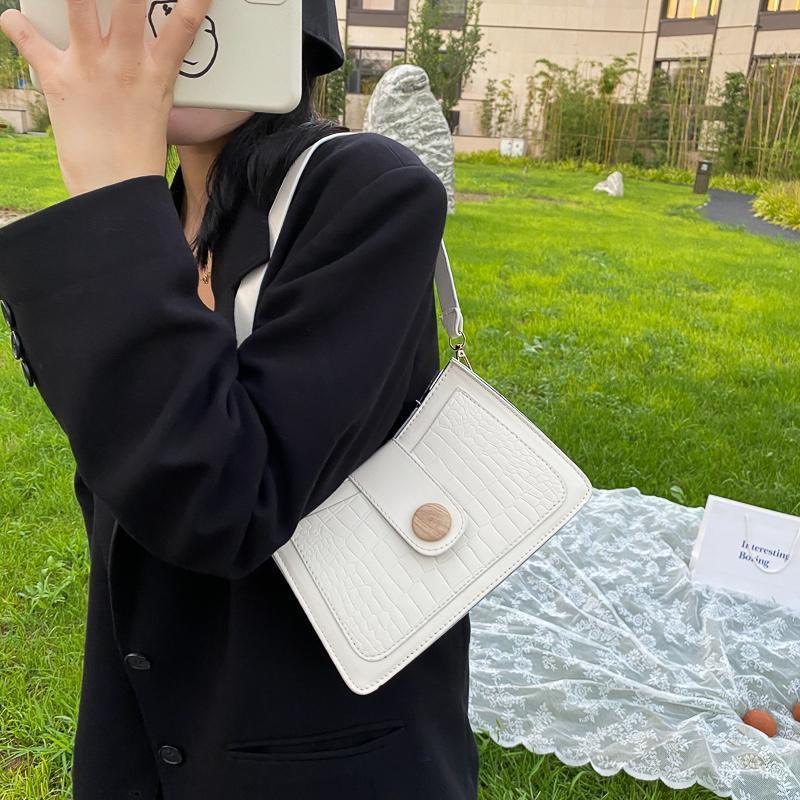 Túi kẹp nách đeo vai phối xích full màu công sở đựng vừa điện thoại DIOMI thời trang mẫu mới 2021