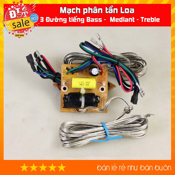 Mạch phân tần 3 đường tiếng 3 Đường tiếng Bass -  Mediant - Treble có dây nối