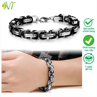 Lắc tay nam ngầu to Người Đẹp Vì Lụa không đen không gỉ xài nước tốt