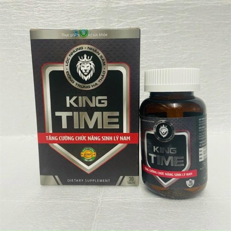 King Time - Bổ Thận, Tráng Dương, Tăng Cường Sinh Lý Làm Chậm Quá Trình Mãn Dục Hộp 30 Viên