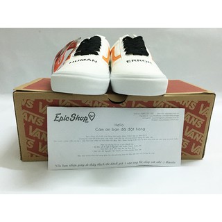 (Ảnh thật+Full box) Giày Van old Human Error kem