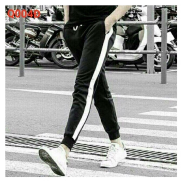 Quần jogger Nỉ Nam 1 sọc Bo Chân, quần thể thao, quần nỉ nam, quần thể dục, quần tập gym | BigBuy360 - bigbuy360.vn