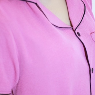 Bộ mặc nhà nữ mùa hè pijama đồ ngủ nữ chất đũi mát kiểu dáng basic