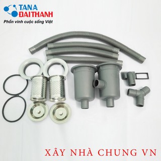 Bộ xả chậu 2 học inox Tân Á  Đại Thành Cao Cấp