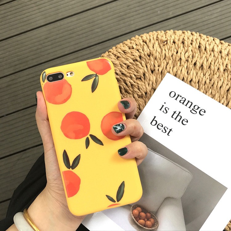 Ốp lưng Iphone 💝FREESHIP 50K💝 trái cam Vintage cho điện thoại iphone 6 6s 6P 6sP 7P 8P X XS