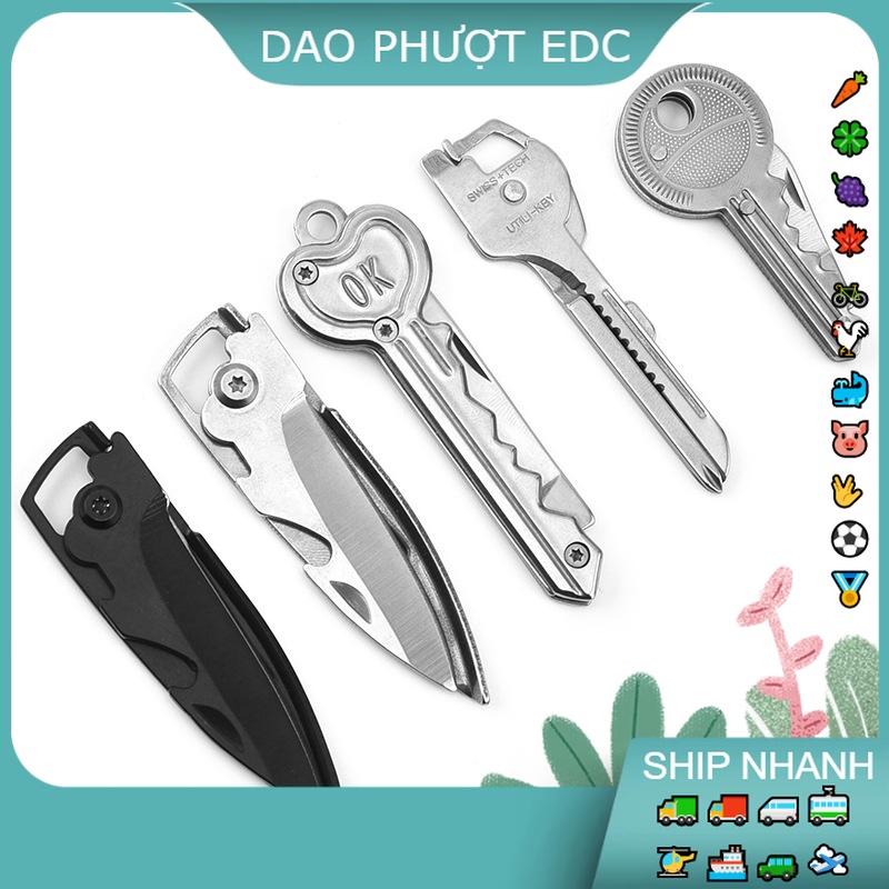 Dao Nhỏ Xúi Treo Móc Khóa - Đa Năng - Thép & Nhôm Không Gỉ