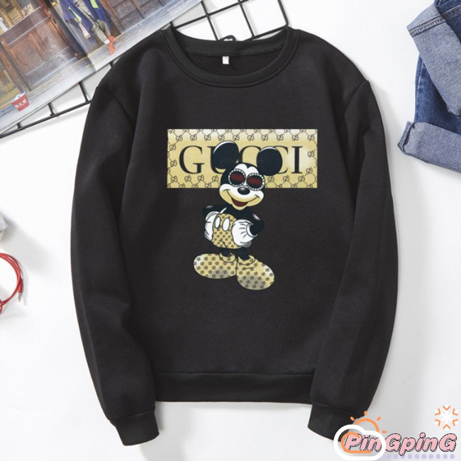 Áo Nỉ Dài Tay Họa Tiết Hoạt Hình Đáng Yêu Cho Cặp Đôi | BigBuy360 - bigbuy360.vn