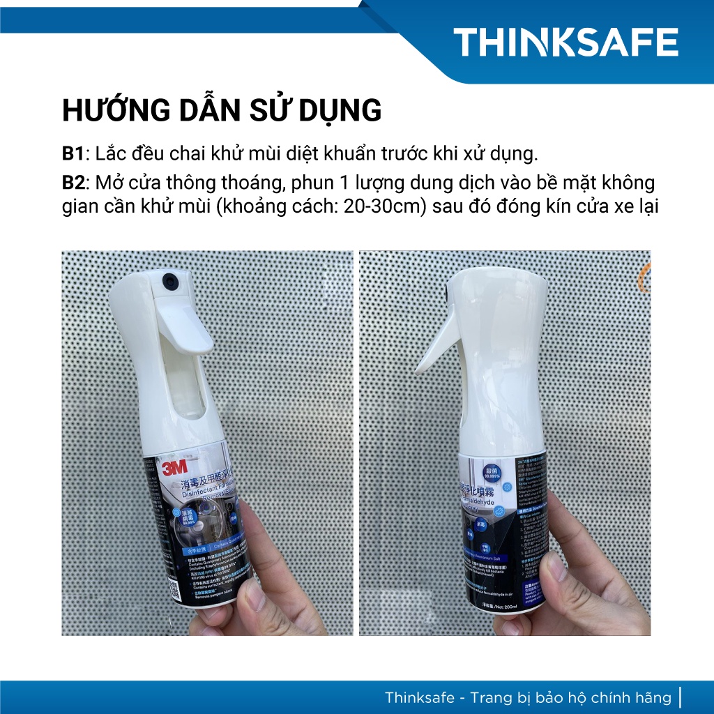 Chai xịt khử mùi không khí 3M PN 38660 200ML dùng cho ô tô, văn phòng - Thinksafe
