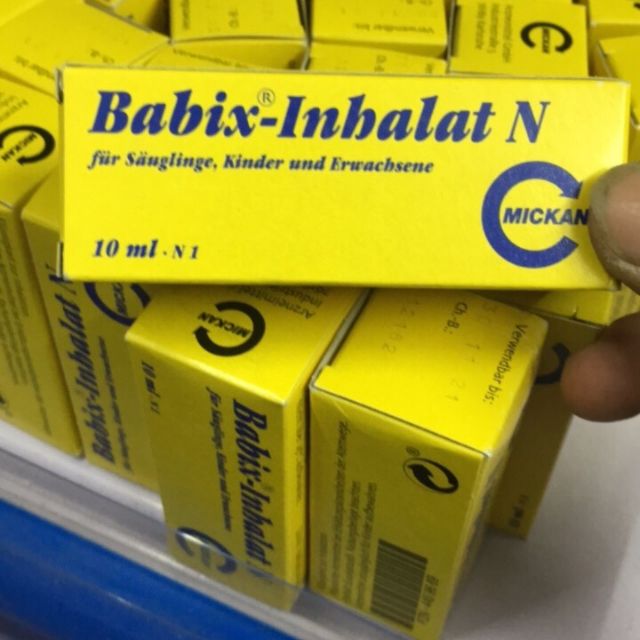 Tinh dầu bôi cảm cúm Babix Inhalat hàng Đức