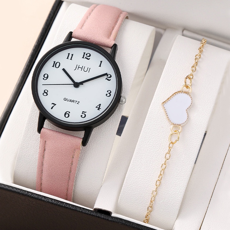 Đồng Hồ Quartz Dây Da Cho Nữ