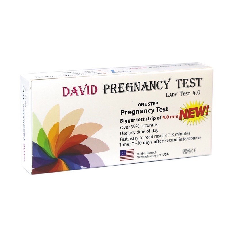 Que Thử Thai David Pregnancy Test Phát Hiện Thai Sớm Chính Xác, An Toàn, Hiệu Quả