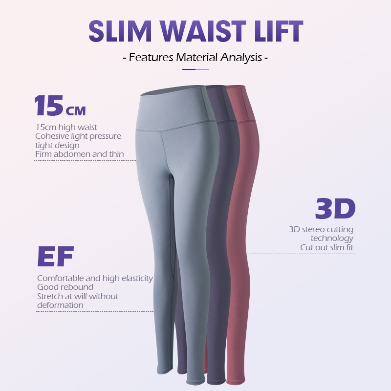 Quần legging cạp cao co giãn dùng cho nữ 40-70kg tập gym yoga hợp thời trang