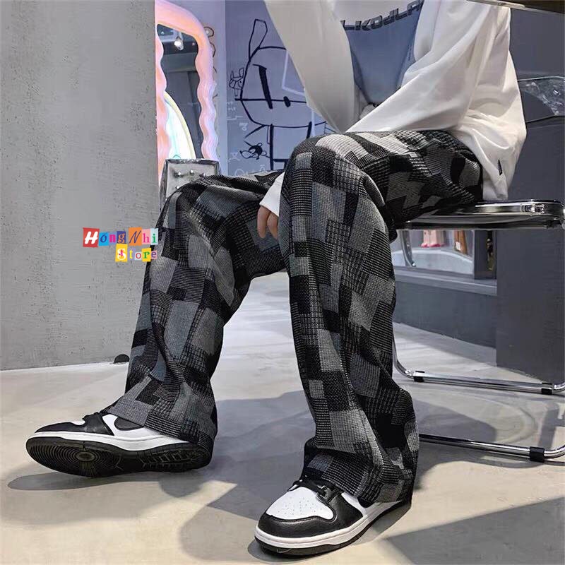 Quần Jogger 3D Ulzzang Unisex Jogger Loang Màu Dây Rút Lai Ống Rộng V2 - MM