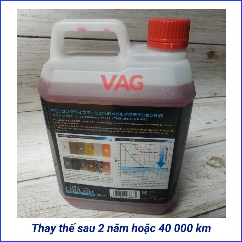 Nước Làm Mát Động Cơ Ô Tô Xanh, Đỏ  Can 2 Lít Phù Hợp Cho Mọi Loại Xe - Sản Phẩm Nhập Khẩu Nhật