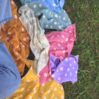 Khăn vuông BANDANA turban CHẤT ĐŨI MÁT đội đầu buộc tóc buộc túi đa công dụng