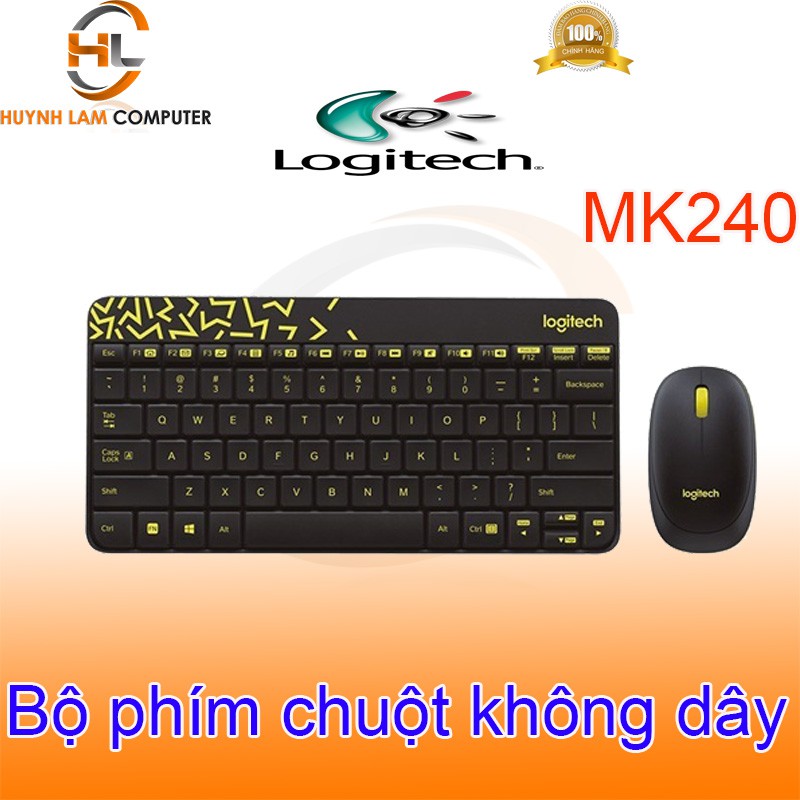 Bộ phím chuột không dây Logitech MK240 nano DGW phân phối