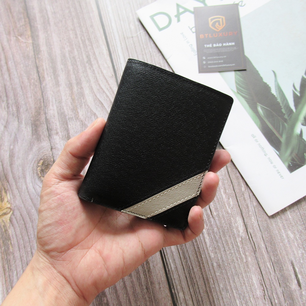 Ví nam đứng cao cấp REVO, thiết kế hiện đại chất da Taiga thượng hạng, chống thấm nước thương hiệu BTLUXURY