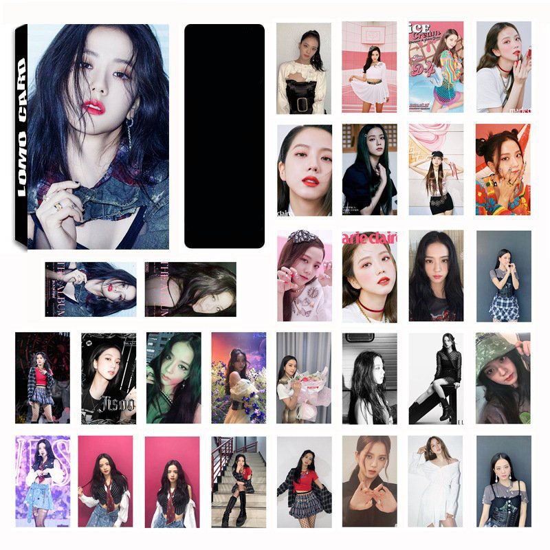 (không hộp) Bộ ảnh lomo BLACKPINK LISA ROSE JENNIE JISOO 30 tấm mẫu mới in hình idol kpop đẹp