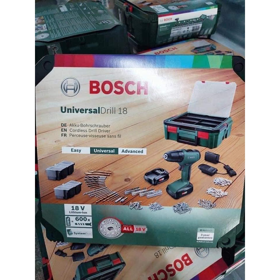 MÁY KHOAN VÀ BẮT VÍT KHÔNG DÂY BOSCH UNIVERSALDRILL 18