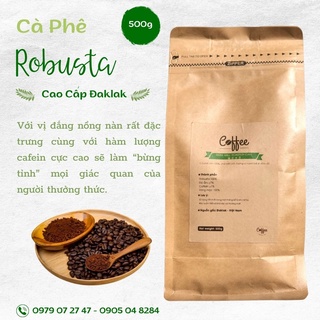 Cà phê Robusta Rẫy cao cấp từ hạt cafe chín 100%, đặc sản chế biến ướt, hậu vị ngọt