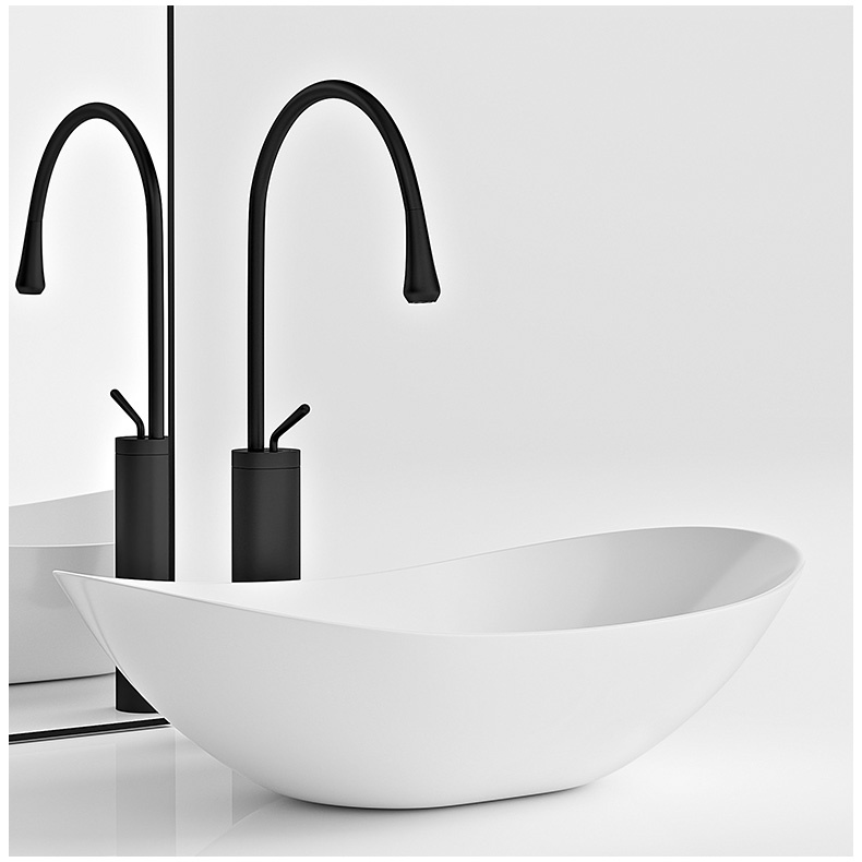 Lavabo Chậu rửa mặt đặt bàn hình thoi thiết kế hiện đại men nano trắng sáng cao cấp Bảo hành 2 năm