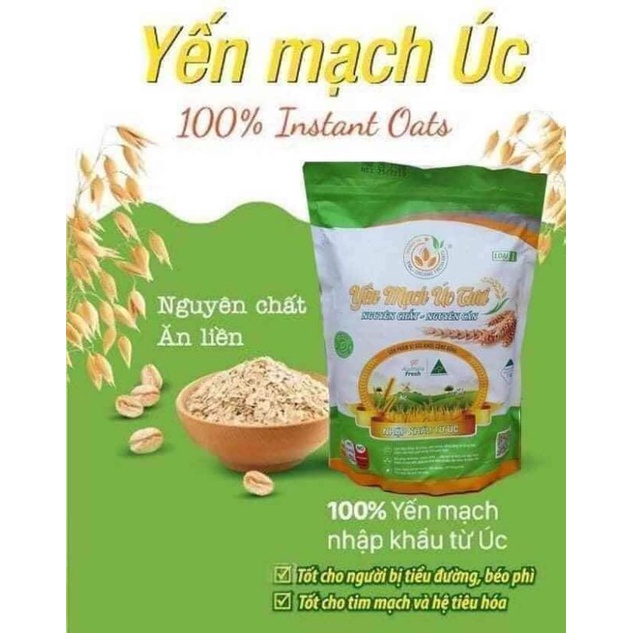 1kg yến mạch úc tươi giảm cân, đẹp da