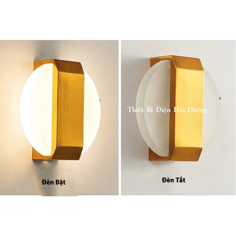 Đèn Tường Đồng Cao Cấp Kiểu Dáng Hiện Đại DT-622  Ánh Sáng Vàng - Led Siêu Sáng - Có video thực tế