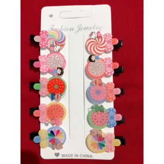 Sét 10 kẹp tóc dễ thương cho bé