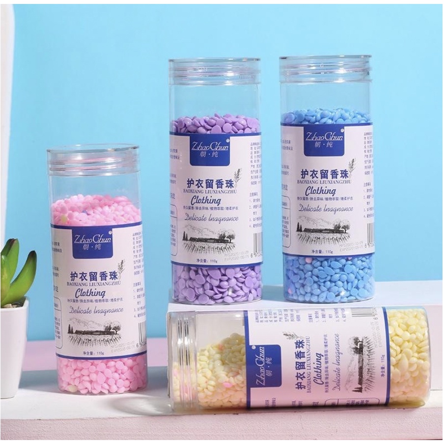 Viên Xả Thơm Quần Áo Nội Địa Trung - Hạt Xả Thơm Làm Mềm Vải Hộp 110Gr