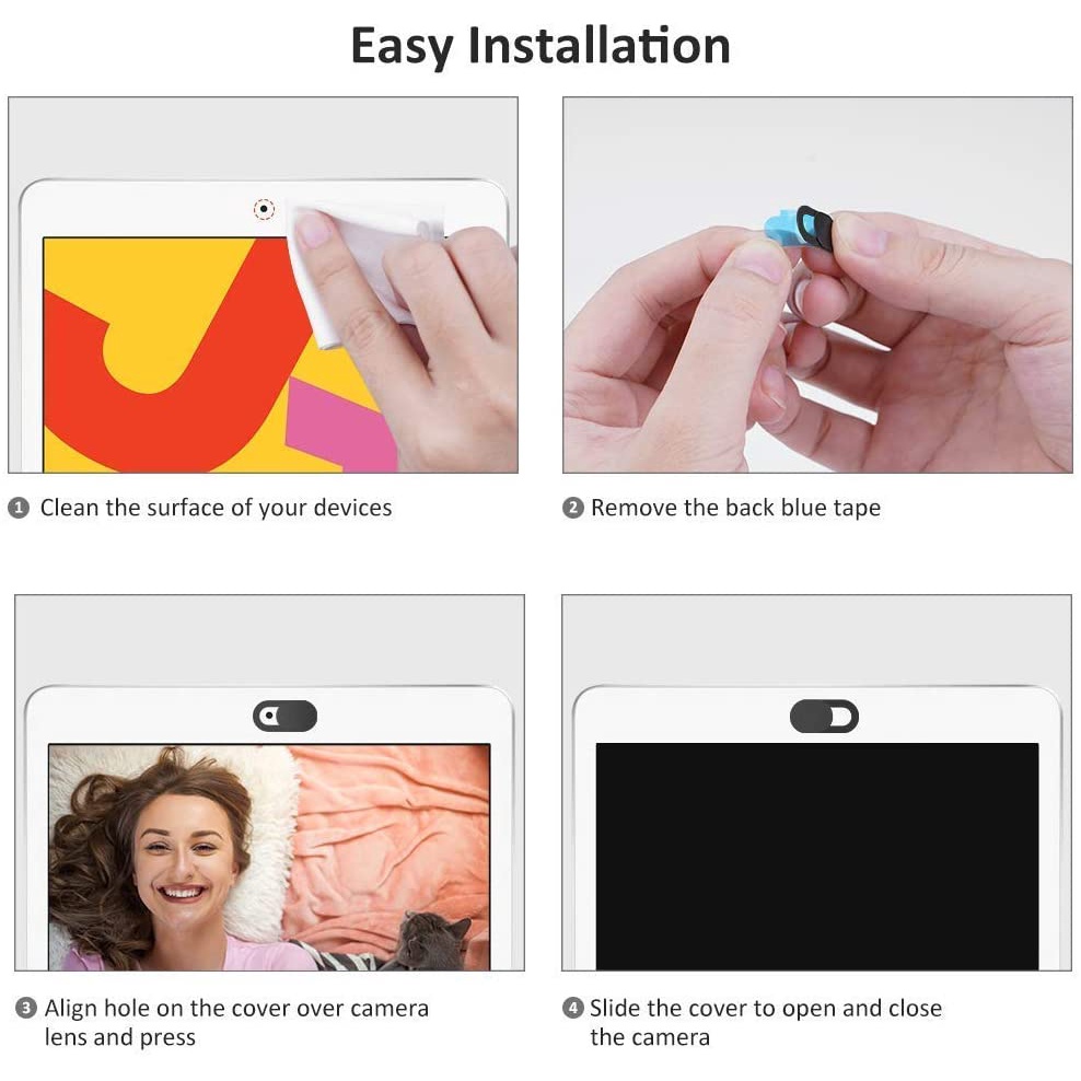 Miếng Dán Webcam Siêu Mỏng Bảo Vệ Chế Độ Riêng Tư Cho Laptop/Máy Tính Bảng/Laptop/PC/Mac Pro iMac/Mac/Mac/iPad Mini/iPad Pro