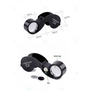Kính lúp mini cao cấp HT-40X